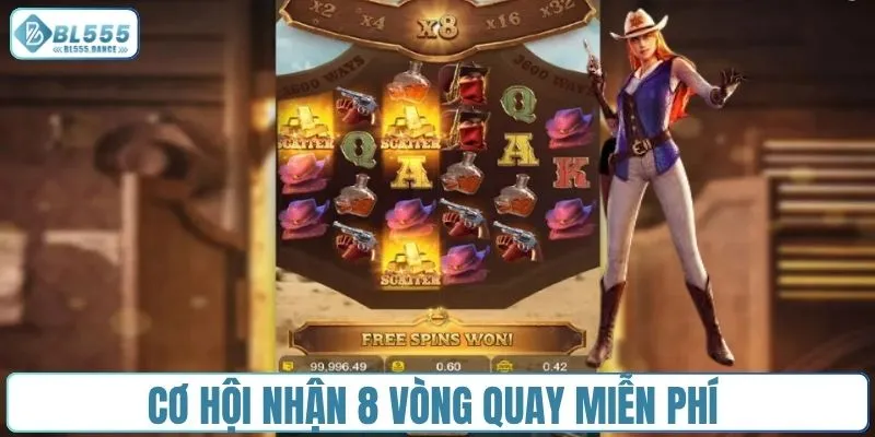 Cơ hội nhận 8 vòng quay miễn phí